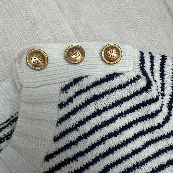 Tory Burch Striped Cotton-Bouclé Shirt - Picture 3 of 6